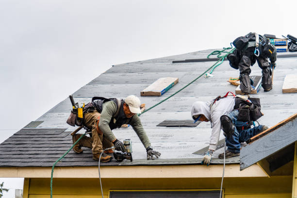 Professional Roofing technician working in Six Mile Run, PA